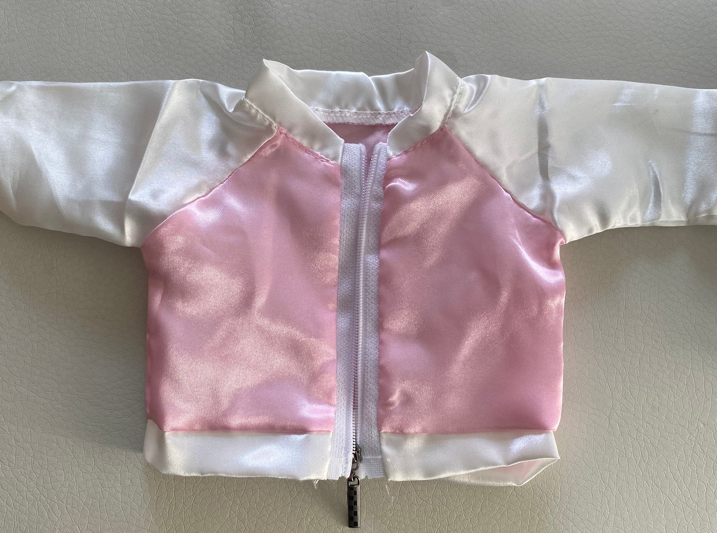 Pink and White Varsity Jacket